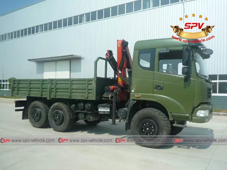 Hot Sales - Dongfeng 6X6 Offroad Truck Mounted with Sany Palfinger Crane